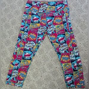 Constantly Varied Gear knockout print capri length leggings XL